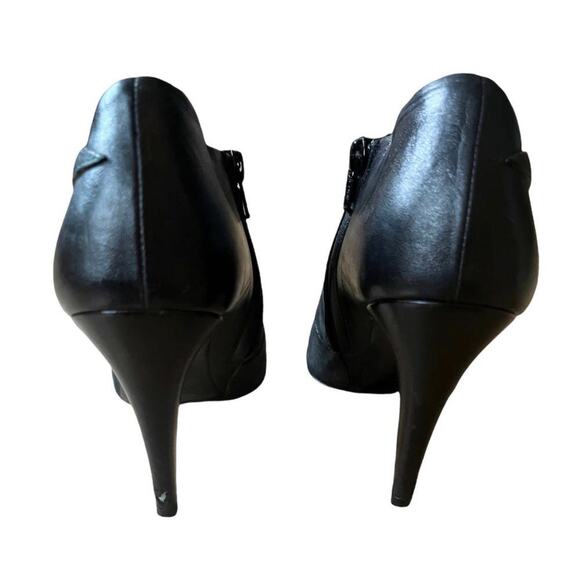 BALENCIAGA Paris Italian Ankle Leather Cutout Booties Open Toe Suede Pumps 39.5 - Picture 11 of 12